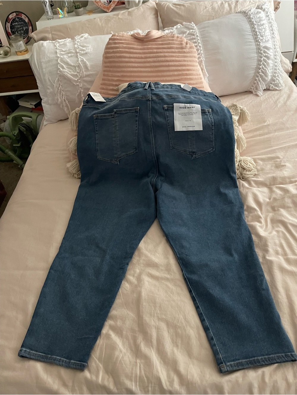 Good American Indigo Straight-Leg Jeans